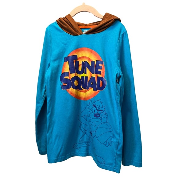 Warner Bros. Other - Space Jam Taz Hood Youth Shirt Size 10 Long Sleeve T-Shirt Throw Back 90’s